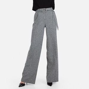 Express Grey Dress Pants Wide Leg